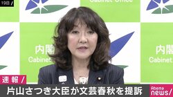 片山さつき大臣、1100万円の損害賠償求め文藝春秋を提訴