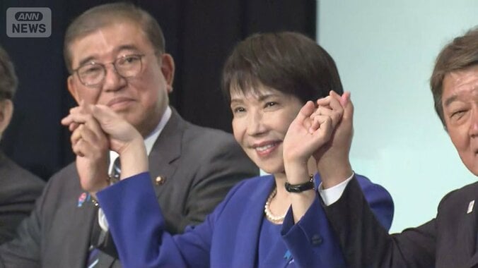 自民党新総裁に選出された高市早苗氏