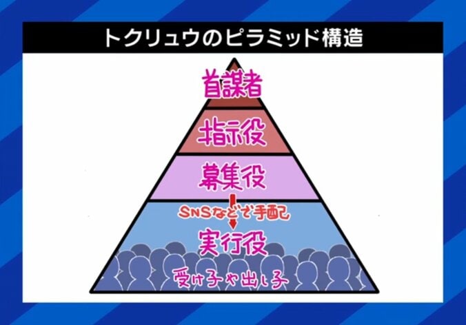 トクリュウのピラミッド構造