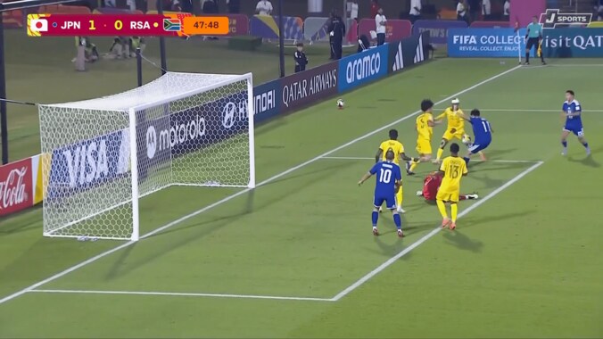 まさかの３度目の正直！U-17日本代表FW、“執念のゴール”が脚光「魂で蹴り込んだ」「よく決め切った」３秒間で３回フィニッシュの一部始終 4枚目