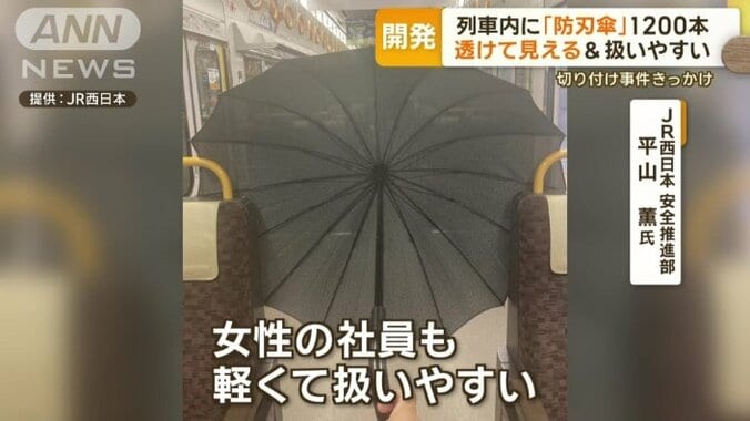 扱いやすい「防刃傘」