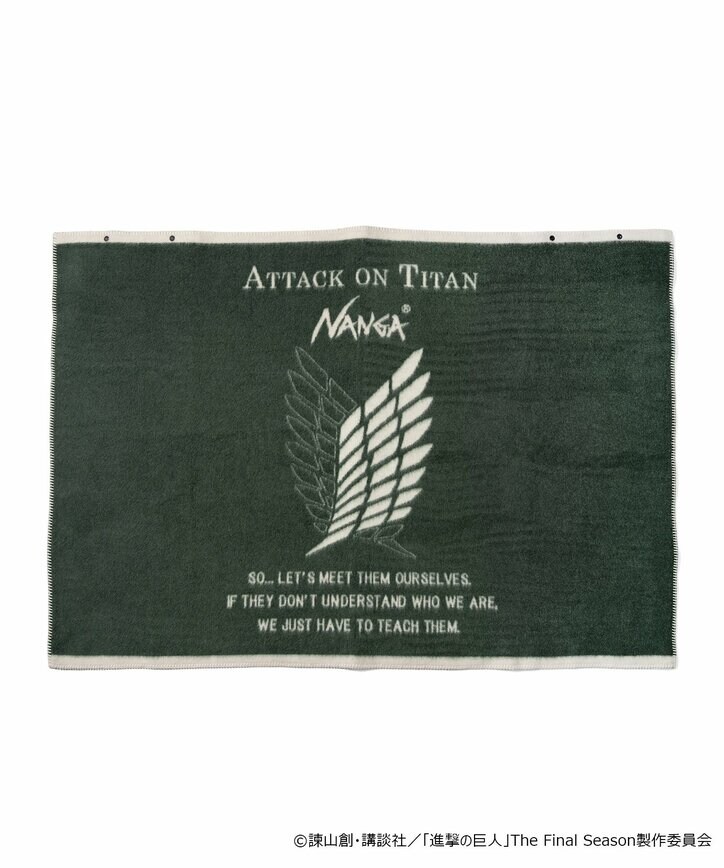 [Photos/Images] The Wall Titan Turns Into a Sleeping Bag! "Attack on Titan" Collaborates with NANGA—Seven Exclusive Items Now Available for Pre-Order 13th