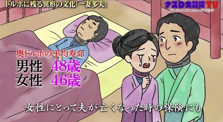 ナスD、“兄弟で1人の嫁を共有する”一妻多夫の夫婦関係を本音取材「弟さんに嫉妬したりは？」
