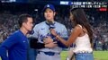 大谷翔平、連敗止める決勝打「なんとか打ちたいと思った」 ホームラン未遂122m大飛球ツーベースでヒーローインタビューに登場「打った瞬間は抜けたかわからなかった」