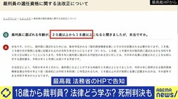 18歳の高校生が死刑判決を下す日がやってくる?メンタルケアはどうするのか? 裁判員の選任年齢引き下げに懸念の声
