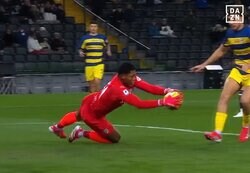 喝采！ 鈴木彩艶の“２段階ビッグセーブ”を現地メディア絶賛「パルマを救った」「最高だ」月間MVPが３mの至近距離弾を超反応で防いだ瞬間