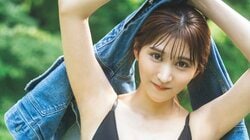 元STU48星乃まりな、グラビアで見せるステージ上との“ギャップ” 『週プレ』初登場