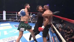 前代未聞！ レフェリー被弾→KOに場内騒然…魔裟斗も思わず「レフェリーの後頭部だ！」絶叫 無差別級で異常事態