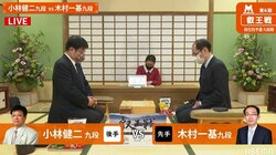 小林健二九段 対 木村一基九段 勝者は午後7時から本戦出場かけ森内俊之九段と対決／将棋・叡王戦