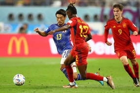 【W杯】日本代表、グループ敗退危機　スペイン先制で0-1ハーフタイム　劣勢のまま後半へ