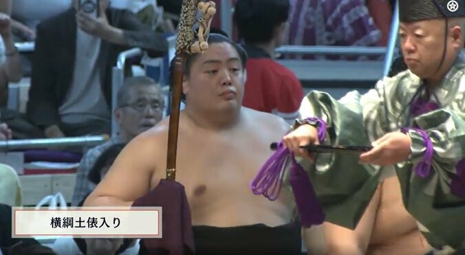 太刀持ちは高安ではなく一山本