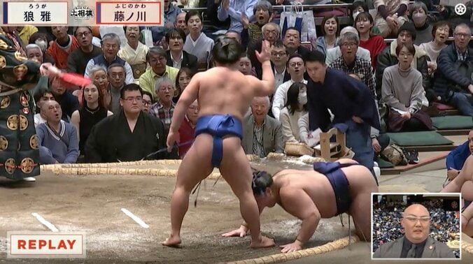 小兵力士が「居ると見せかけて居ない」 一瞬の妙技“はたき込み”に館内どよめき「思わずウマイって叫んじまった」 5枚目