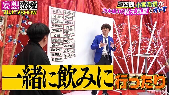 三四郎・小宮、秋元真夏をオトすために手島優を何度も振る！？壮大な妄想計画を熱弁 3枚目