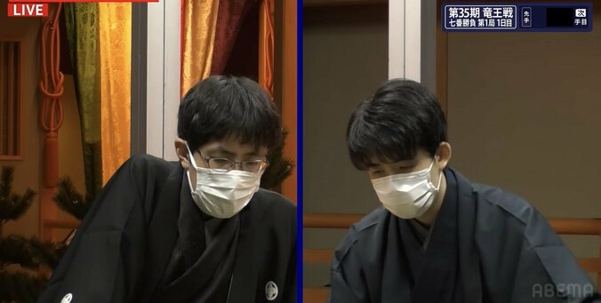 藤井聡太竜王VS広瀬章人八段 注目の開幕戦、戦型は「角換わり腰掛け銀」に／将棋・竜王戦七番勝負 1枚目