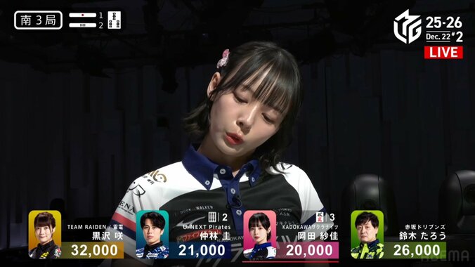 あれ？何符？「かわいい」と話題、岡田の悩み顔