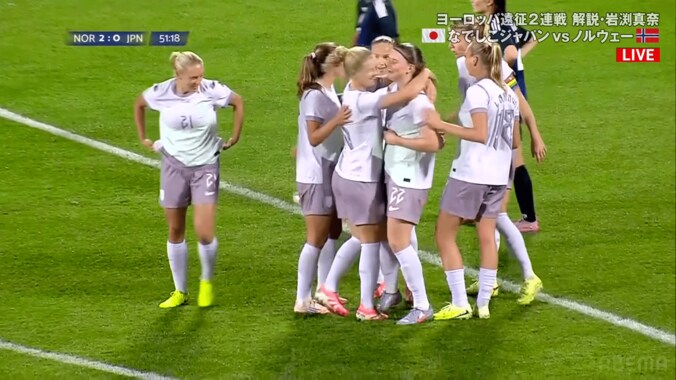 「男子かよ…」なでしこジャパンが“衝撃失点”に呆然…ノルウェー20歳FWの弾丸シュートが「これは無理ですわ」「強烈すぎる」 5枚目