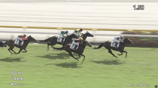 【映像】“筋肉の塊”注目新馬が快勝デビュー（実際の様子）