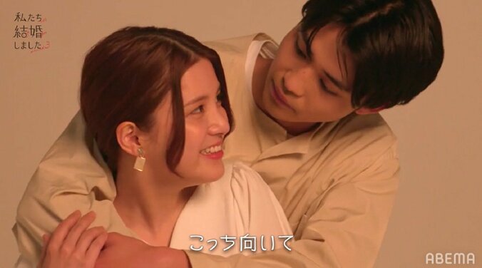 川島海荷、メンノン撮影現場でウェディングフォト！「妻のうみちゃんです」と年下夫も大喜び『私たち結婚しました3』第6話 6枚目