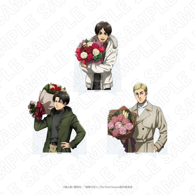 『進撃の巨人』エレンたちの新規描き下ろし冬ビジュアルグッズが登場！公式EC限定プリザーブドフラワーも 3枚目