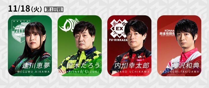 11月17日第1試合の出場選手