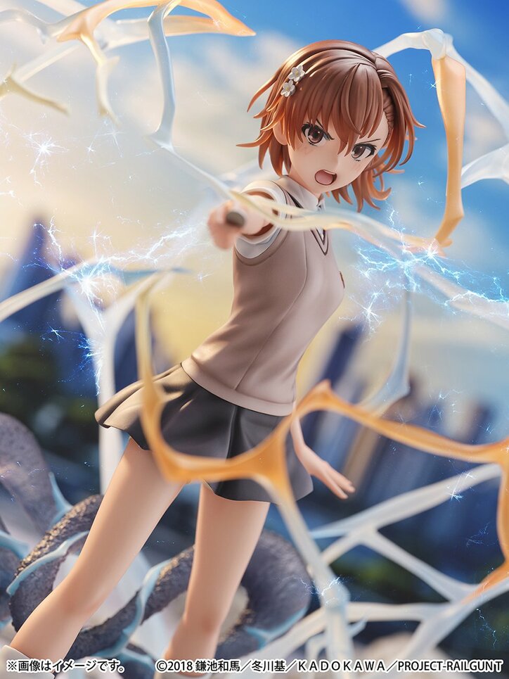 【写真・画像】アニメ『とある科学の超電磁砲T』の「御坂美琴」がフィギュア化!6月21日より予約受付開始 4枚目