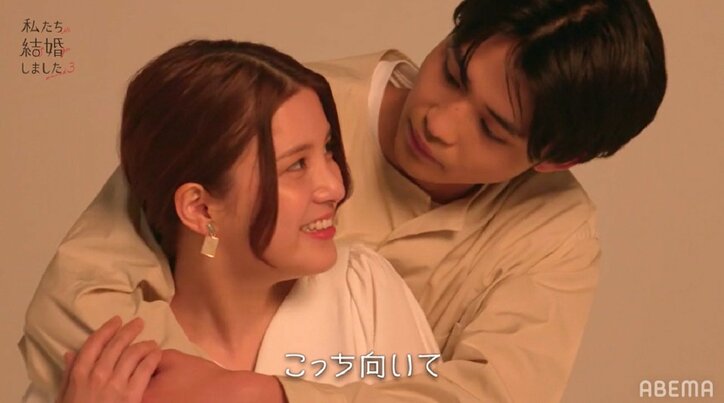 川島海荷、メンノン撮影現場でウェディングフォト！「妻のうみちゃんです」と年下夫も大喜び『私たち結婚しました3』第6話