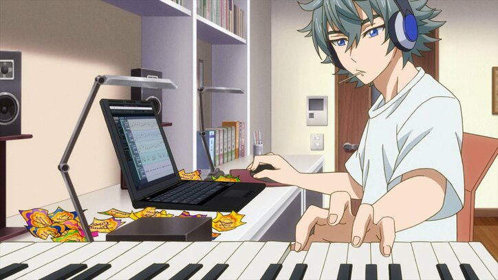 TVアニメ「ACTORS -Songs connection-」第6話あらすじ＆先行カット公開！新曲を仕上げた朔と蒼介と詩だったが…