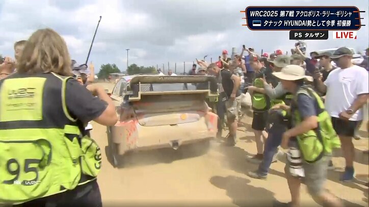【写真・画像】「危ない！」世界最速ラリー車があわや谷底へ転落 放送席も騒然「本当に落ちてしまうんじゃないか」　1枚目