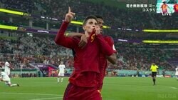 まるで柳沢敦！無敵艦隊・スペインの最年少18歳ガビが見せた、超絶右足アウトサイドのダイレクトシュートがエグすぎる