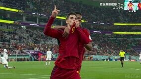 まるで柳沢敦！無敵艦隊・スペインの最年少18歳ガビが見せた、超絶右足アウトサイドのダイレクトシュートがエグすぎる