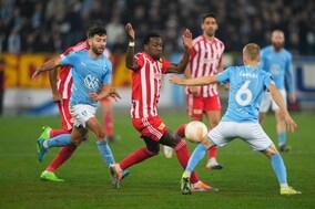 ウニオン・ベルリンが記念すべきEL初勝利！　原口元気は途中出場…試合中断のトラブルも