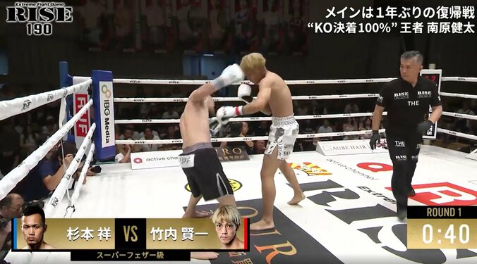 テンプルにグサりの衝撃KO