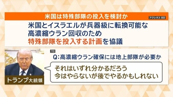 アメリカは特殊部隊の投入を検討か