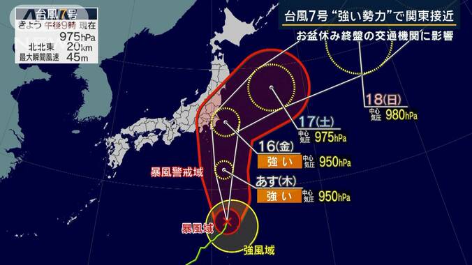 太陽光パネルで停電への備え…5年前の教訓　台風7号“強い勢力”で関東接近 1枚目