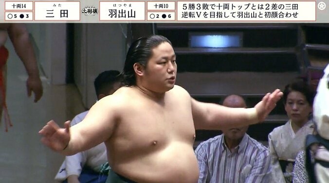 女性ファンの推し力士である三田