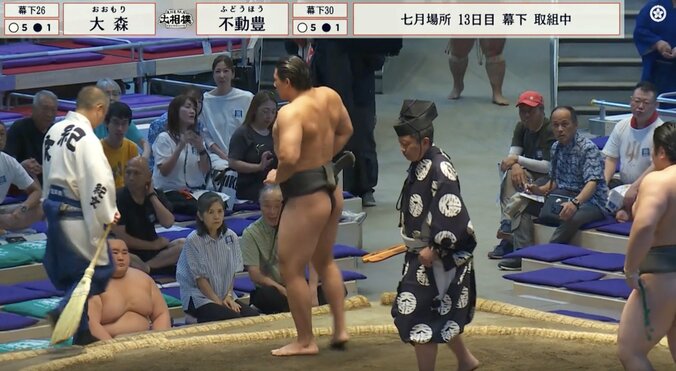 24日の取組での大森
