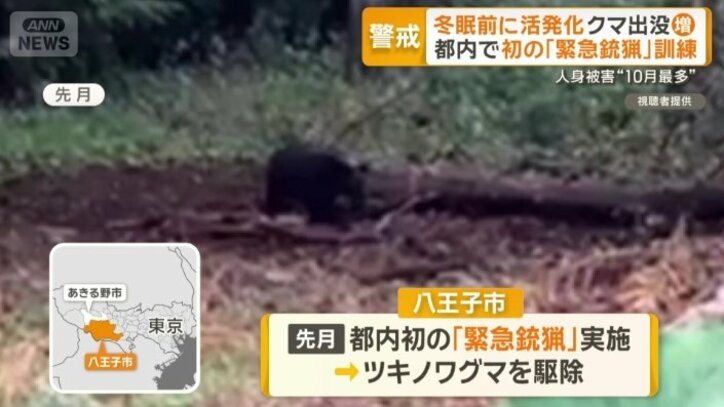 都内初の「緊急銃猟」実施