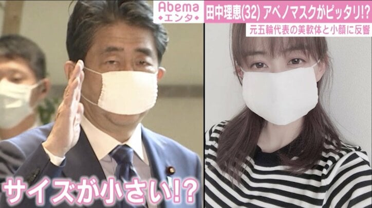 田中理恵 アベノマスクがぴったり 顔小さい ホント可愛い と驚きの声 芸能 Abema Times
