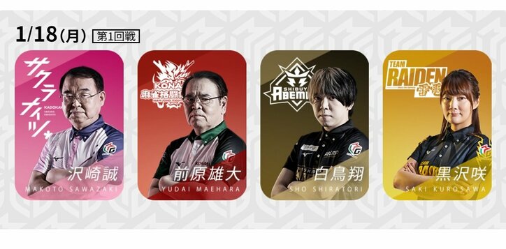 4チームがレギュラーシーズン3分の2に到達 順位争いはさらに白熱／麻雀・Mリーグ