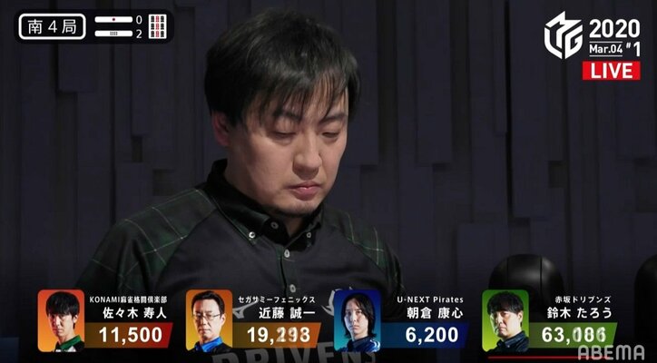 その圧勝ぶりは「たろうフェスタ2021」鈴木、正念場で6万点超のトップ／麻雀・Mリーグ