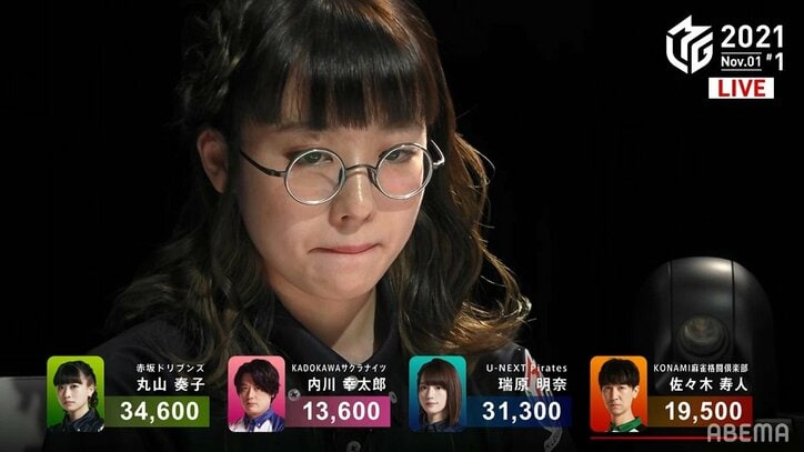 小さくたって強く打つ！丸山奏子、先輩総崩れの窮地でトップ 視聴者も「救世主！」「まる子しか勝たん」と絶賛／麻雀・Mリーグ