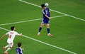 「滞空時間やばい」「普通あれ届く?」上田綺世の“怪物ジャンプ”にファン驚愕!「無理かと思いきや…」仰天ヘディング弾【W杯】