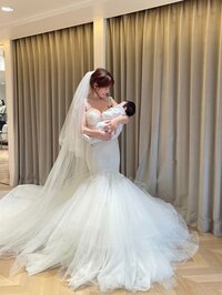 くみっきー『家族でドレス試着へ』