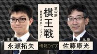 【中継】棋王戦挑戦者決定トーナメント 永瀬拓矢王座 対 佐藤康光九段