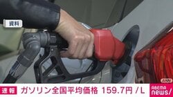 ガソリン全国平均価格 159.7円/L