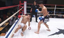 「もうダメだ！」カーフで足が“ぐにゃり”の衝撃KOに実況驚愕…絶叫