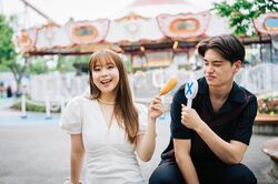 YUNA＆ショーンが遊園地で超爆笑デート！夫婦感あふれるお似合いな2人にほっこり『彼オオカミ』