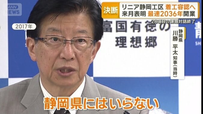 静岡県　川勝平太知事（当時）