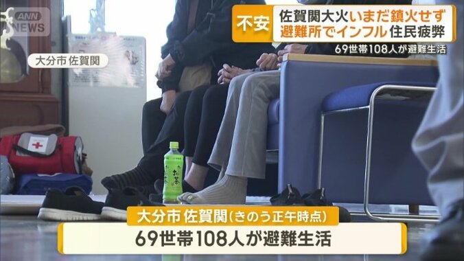 69世帯108人が避難生活