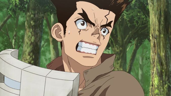 アニメ「Ｄｒ．ＳＴＯＮＥ」窮地の千空が作る最強の科学武器！第9話先行カット＆あらすじ解禁 5枚目